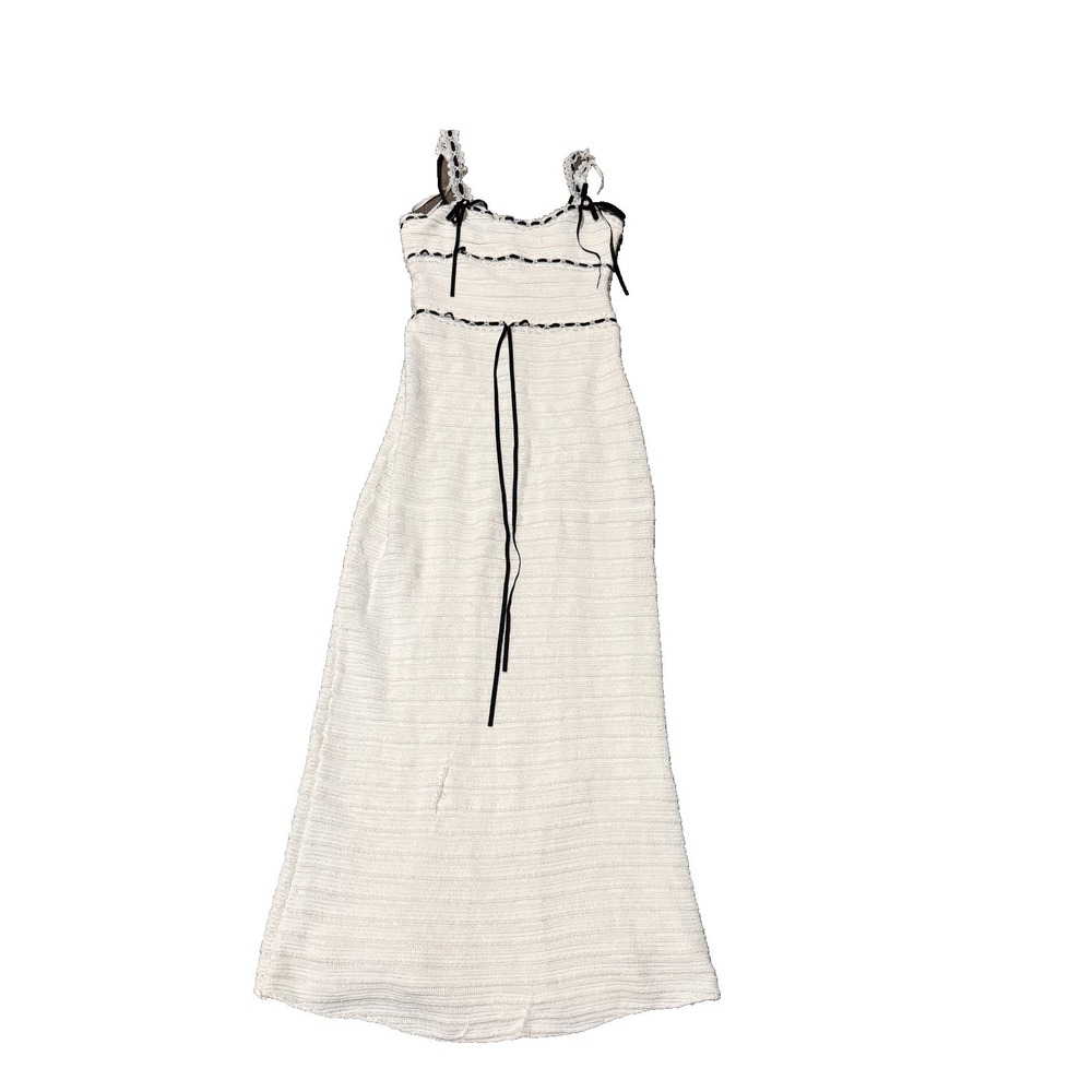 For Love And Lemons "Mayfair" Crochet Maxi Dress Sz Medium- $250- FLAW - Picture 2 of 10